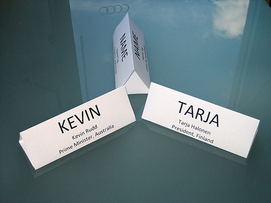 Workshop name plate examples