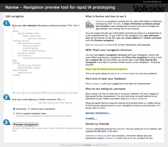 Volkside Naview screenshot