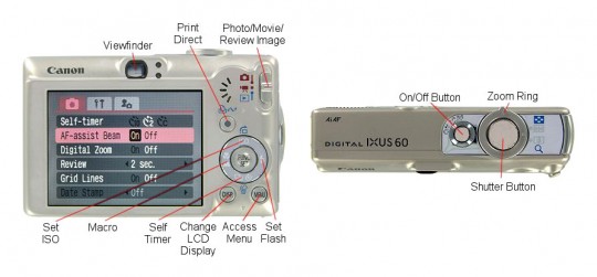 Canon Digital Ixus 60 - Photo by Cameras.co.uk